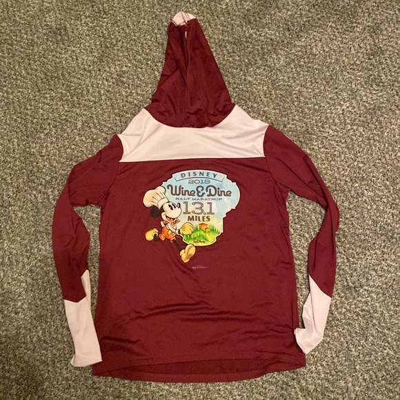 Disney Tops - RunDisney Hooded Althletic Pullover